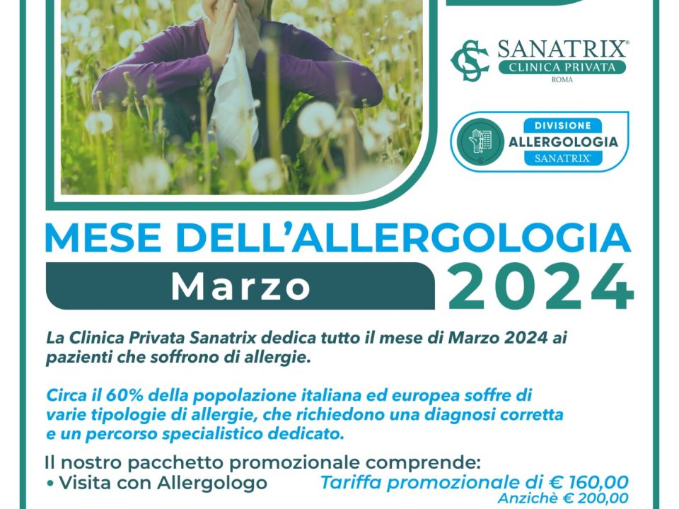 marzo 2024 Clinica Sanatrix Roma mese allergologia